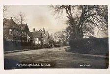 Manorcroft Road, Egham, Surrey Historical Street View Postcard 1916 RPPC