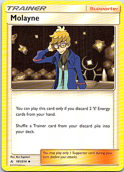 Molayne 181/214 Pokemon Unbroken Bonds Light Play
