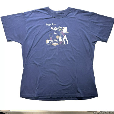 Reprinted Bright Eyes Band Conor Oberst Black T Shirt Full