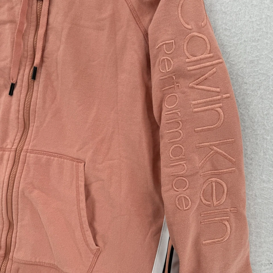 Chaqueta Calvin Klein Performance Mujer XL Manga Larga Sudadera con Capucha Logo Bordado Foto 4 de 4