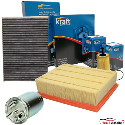 KRAFT Inspektionspaket Filtersatz für Audi A4 B7 2.0 TDi / BLB BNA BRE BRF