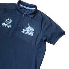 YAMAHA TYK Polo Shirt Team Knobloch Motorcycle Racing 1/4 ZIP Black Moto GP