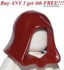 ☀️NEW Minifig Lego DARK RED HOOD Star Wars Jedi Hat Castle Kingdoms Head Gear