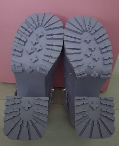 Sugar Thrillz Vegan Lilac Lavender Girly Cues Platform Clogs UK Size 5 US Size 7 - Picture 10 of 12