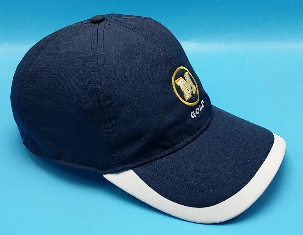 UNIVERSITY OF MICHIGAN GOLF hat blue adjustable cap U M UMich