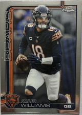 Topps Chrome 2025 Caleb Williams Chicago Bears Base Set #18 Football Card