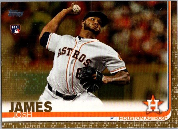 2019 Topps #584 Josh James Gold #/2019