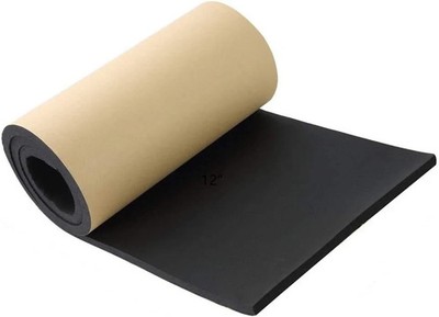 NATGAI Sponge Neoprene with Adhesive Foam Rubber Sheet 1/2  Thick X 12  Wide X