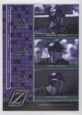 2005 Donruss Zenith Mozaics Shawn Green Troy Glaus Luis Gonzalez #M-7 2u3