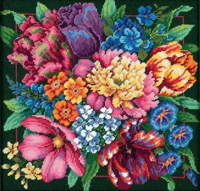 Dimensions Needlepoint Kit Floral Splendor