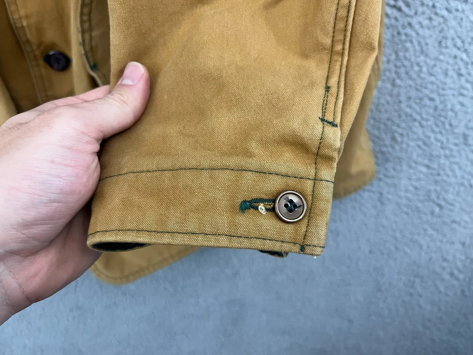 Abrigo De Colección LL Bean Granero Tareas Para Hombres XL ALTO EE. UU. Pato Lona Caza Pájaro Faisán Foto 4 de 4