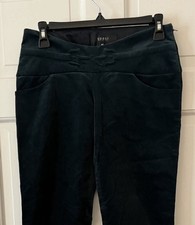 Vintage Gucci Stitched Horse Bit Pants Womens 40 Green Flared Velvet Trousers