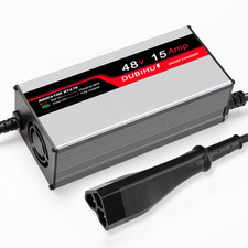 48V 15A Golf Cart Battery Charger for EZGO RXV  TXT Triangular Plug, 16FT Long