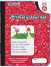 BAZIC Primary Journal 100 Sheet Marble Composition Book, Preschool 1-2 Grade
