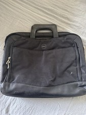 DELL BLACK LAPTOP BAG   PADDED CARRYING CASE WITH MULTIPLE COMPARTMENTS