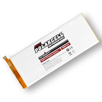 PolarCell Akku für Huawei Ascend P7 HB3543B4EBW 2600mAh Batterie Accu Dual Sim