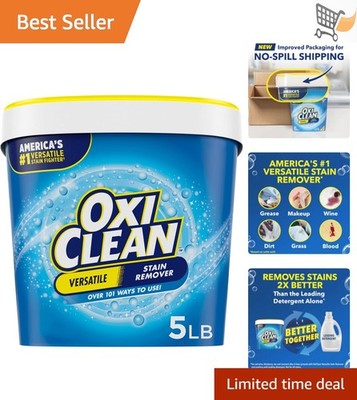 Versatile Stain Remover Powder 5 lb Oxygen-Activated Laundry and Home Cleaner