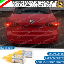 COPPIA LAMPADE FRECCE LED POSTERIORI VOLKSWAGEN VW JETTA VI WY21W FARI A LED