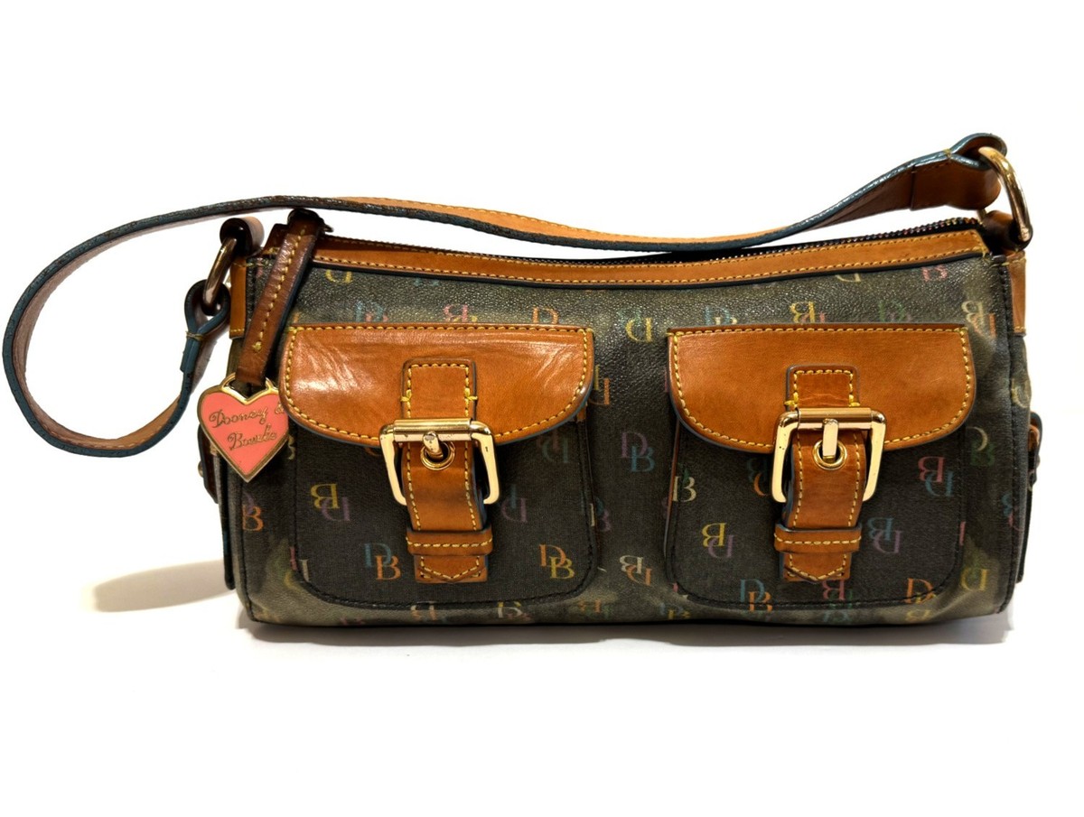 NICE VTG DOONEY & BOURKE Y2K MULTICOLOR DB COATED CANVAS DOUBLE