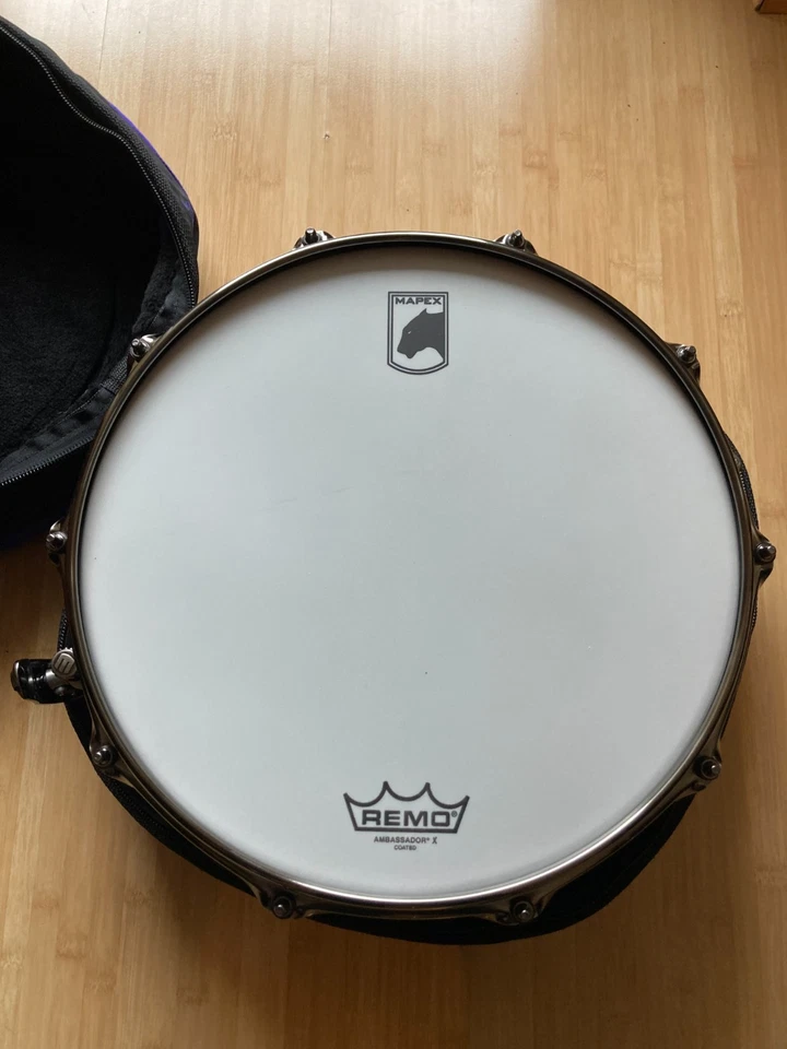 Mapex Black Panther Heartbreaker Snare Drum 14"x6" Mahagoni (wie neu) mit Tasche - Bild 2 von 4