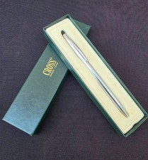 Vtg Cross Classic Century Lustrous Chrome Plated Ball Point Pen Model  3502