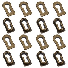 16pcs Alloy Keyhole Cover, Keyhole Insert Escutcheon Plate, Antique Furniture...