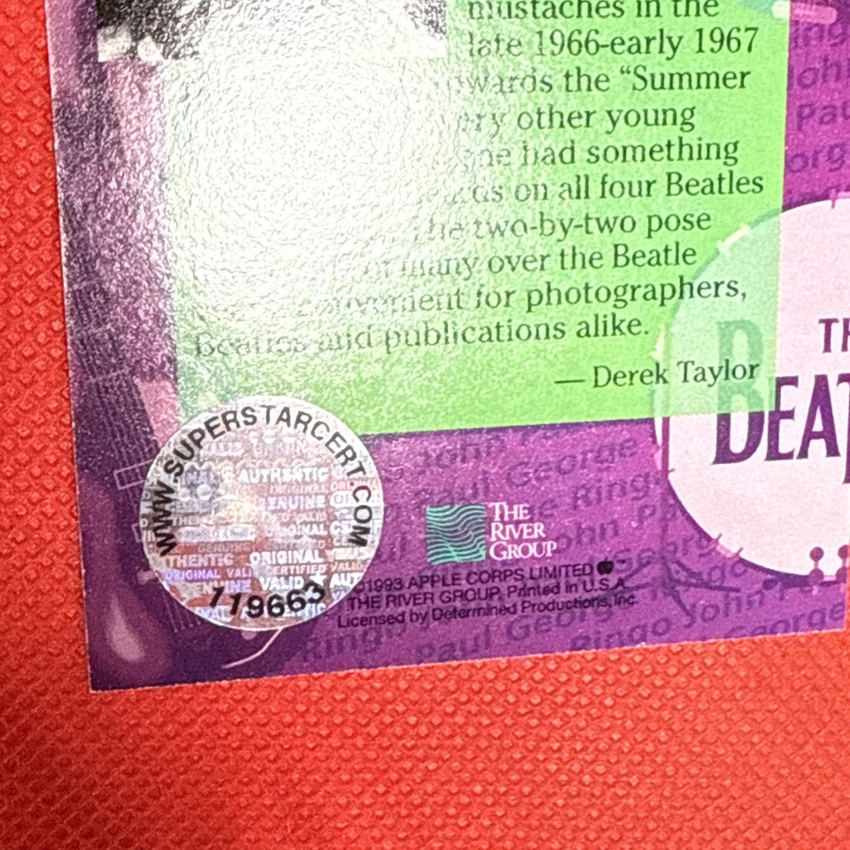 Ringo Starr Autografiado Firmado Colección Beatles #188 Tarjeta Coleccionable Certificado de Autenticidad Holograma Foto 4 de 4
