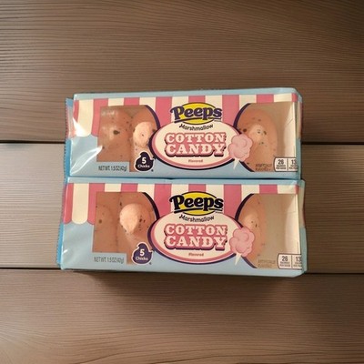 Easter Holiday Cotton Candy Peeps Marshmallow 2pks Of  5 Chicks Per Pack New
