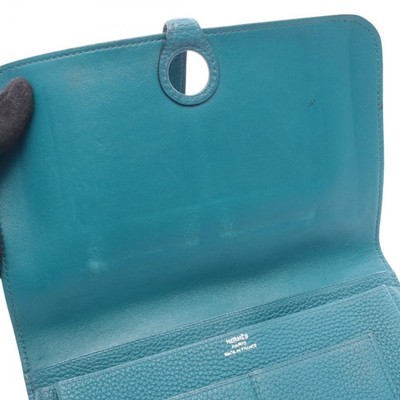 HERMES Dogon Duo GM Bifold purse wallet A Taurillon Clemence