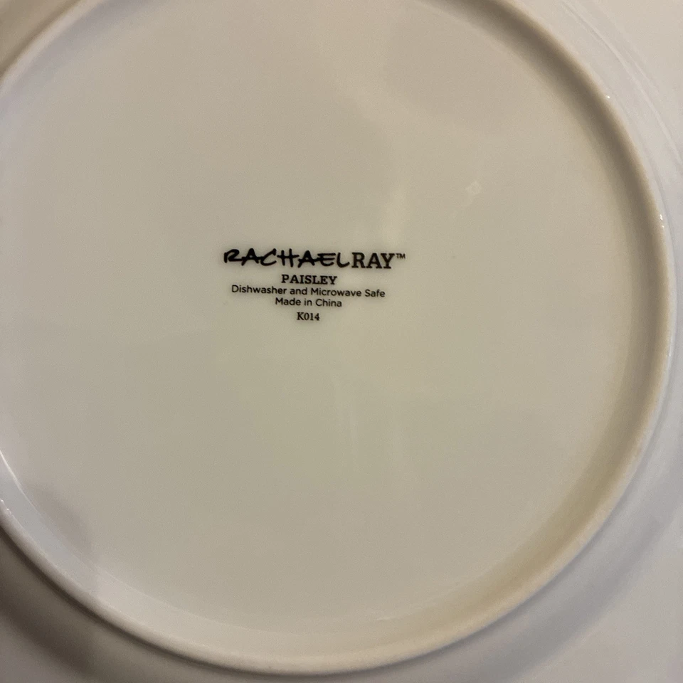 4 pratos de salada Rachael Ray Paisley K014 - Imagem 3 de 4