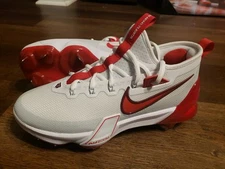 Size 7 Nike Force Zoom Trout 9 Elite Baseball Cleats White FB2906-101 NEW