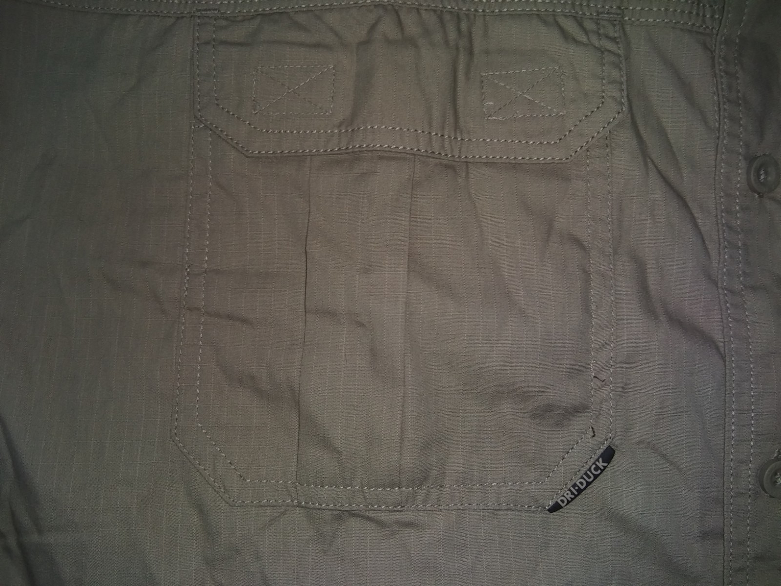 New Dri Duck Men's Shirt - Safari Style Dual Pocket Working Gear Layer Size 4XL