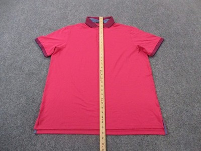 Greyson Shirt Men XL Pink Polo Golf Stretch Performance Sport