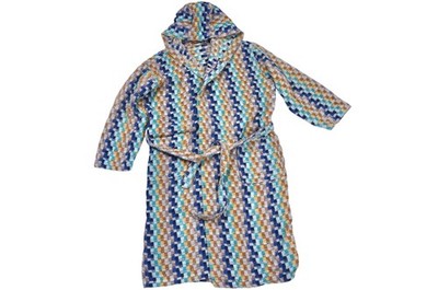 Missoni Home Bathrobe Men s Multicolor Hooded Belted Robe Italy XL
