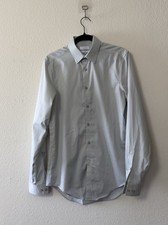 Calvin Klein Men's Dress Shirt Grey, Medium, 15 in 34-35