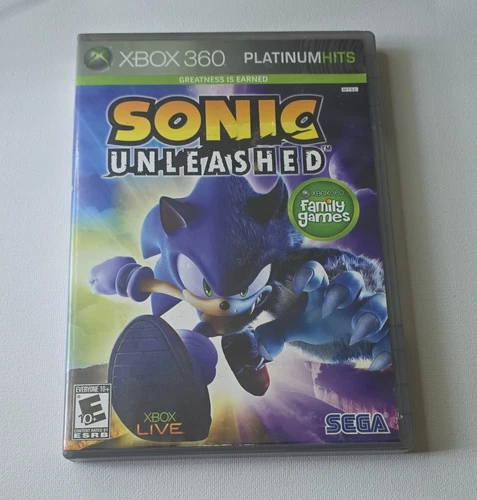Sonic Unleashed Microsoft Xbox 360 Platinum Hits NTSC-U/C 2008 Manual