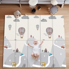 Foldable Baby Play Mat - 71 x 59 Inches, Reversible for Infants to Kids, Anti...