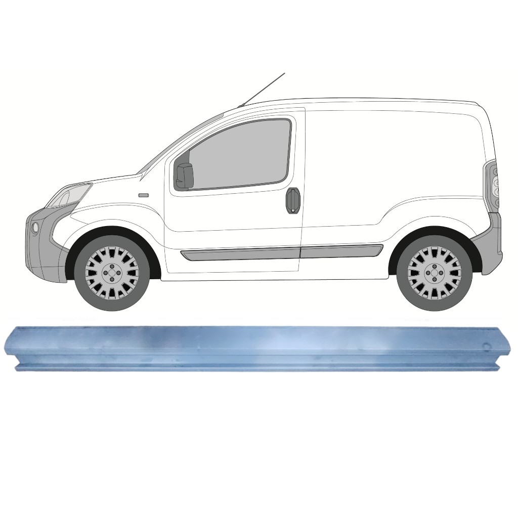 Sill repair panel for Peugeot Bipper 2007-2017 / Left
