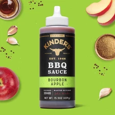 Kinder's Bourbon Apple BBQ Sauce, 15.5oz free shipping