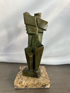 LILY GARAFULIC BRONZE SCULPTURE " STANDING ABSTRACT I " SIGNED AND NUMBERED