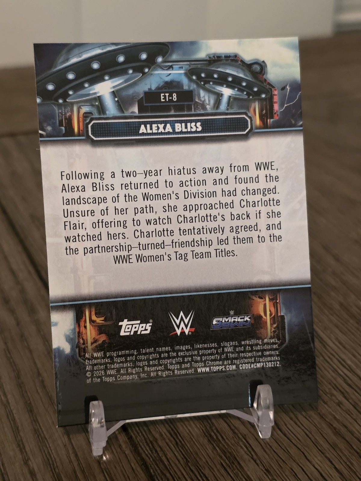 2026 Topps Chrome Cosmic WWE Alexa Bliss Extraterrestrial Talent #ET-8 view 2