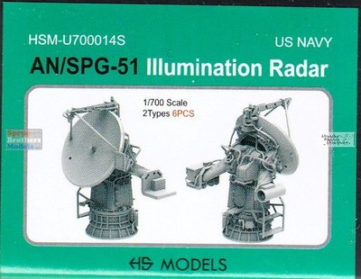 HSMU700014U 1:700 HS Models US Navy AN/SPG-51 Illumination Radar