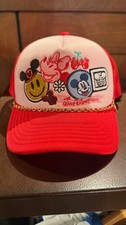 Walt Disney World Minnie Mouse Design Red Mesh Hat Cap NEW