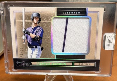 2025 Panini Three And Two Jersey Charlie Condon PS-CC /25 2 Color patch