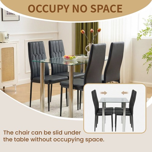 Juego de 4/6 sillas de comedor de terciopelo sillas de salón sillas de cocina muebles sillas - Imagen 2 de 28