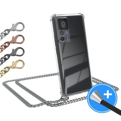 EAZY CASE für Xiaomi 12T / 12T Pro Handyhülle zum Umhängen Case mit Metall Kette