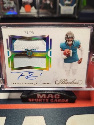 21 Panini Flawless - Rc Dual Patch Auto Travis Etienne #RDPA-TET /25 AU  MEM  RC