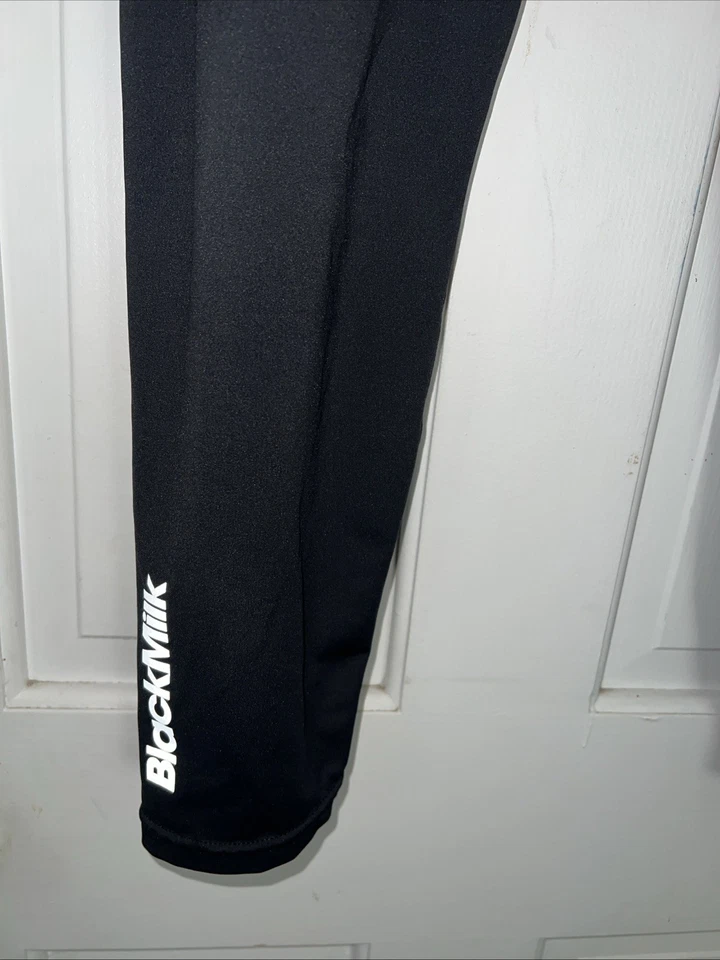 Leggings deportivos capri negros leche para mujer L negros spandex Foto 2 de 4