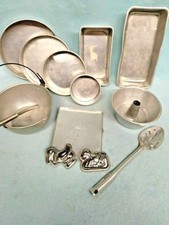 Vintage Childrens Toy     Unique Baking Pans, Old Candy Molds,Bowl  More     