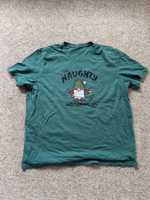 LIFE IS GOOD T-Shirt Mens XXL I m Naughty And I Gnome It Christmas Funny